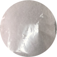 Crystalline salt of activated carbon after oil removal